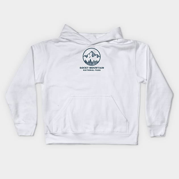 Rocky Mountain National Park Kids Hoodie by roamfree